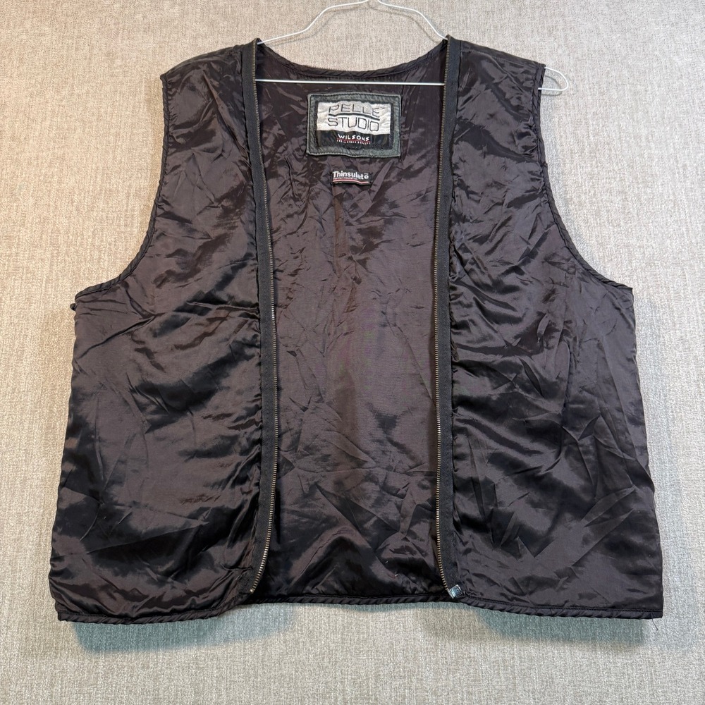 Read Desc! Pelle Studio Wilsons Leather Thinsulate Insulated Vest Open Style
